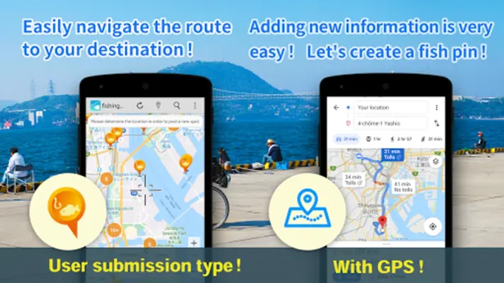 Fishing information map android App screenshot 2